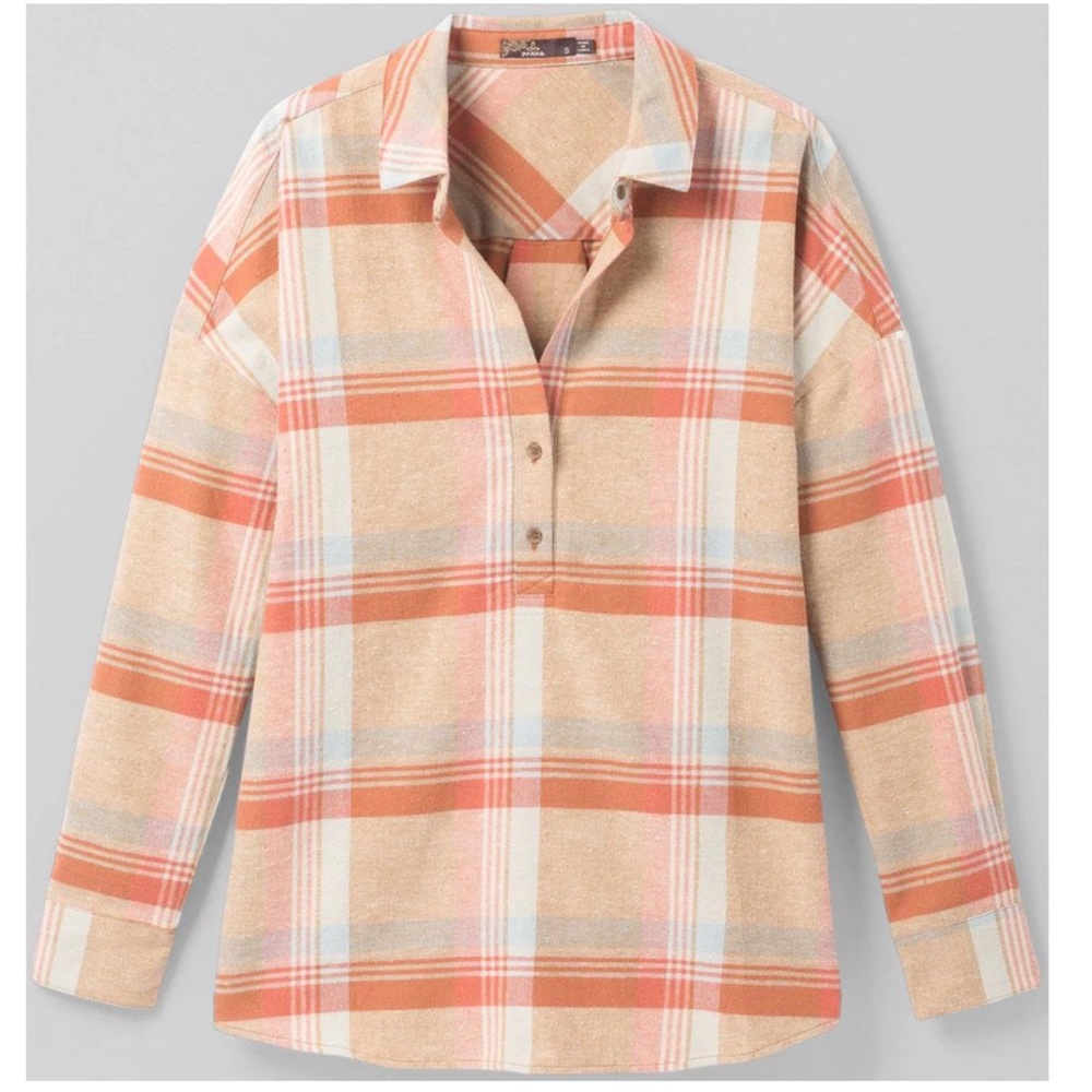 PRANA DANTE FLANNEL TOP WOMEN'S